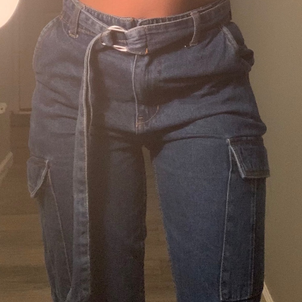 Forever 21 denim cargos